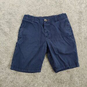 H&M Boy's Blue Flat Front Cotton Shorts Size 5-6 Years